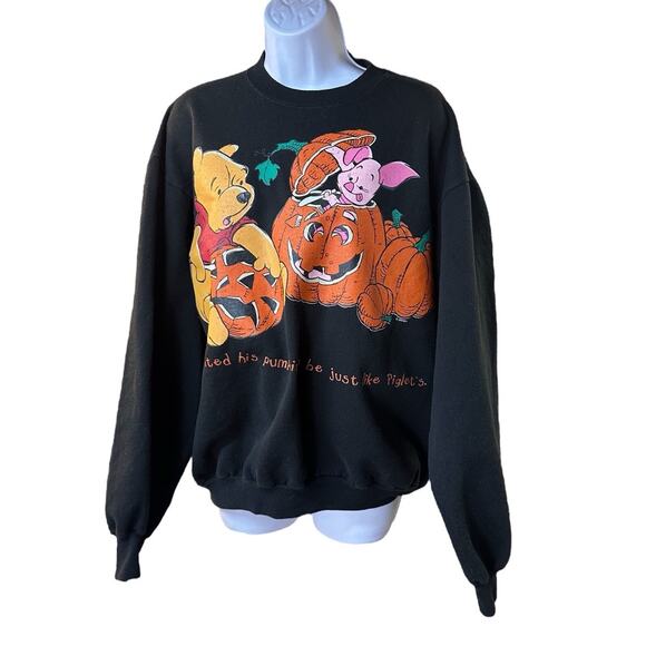 Tops - Winnie The Pooh & Piglet Disney Vintage Halloween Sweatshirt XL READ